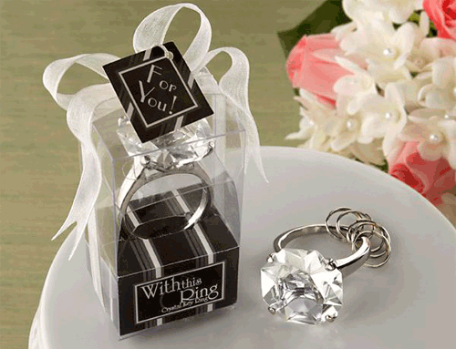 'With This Ring' Key Chain Wedding Favor Malaysia, Singapore
